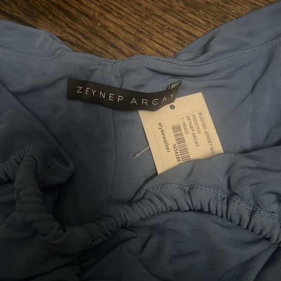 Zeynep Arcay jersey ruched midi dress NWT - Picture 3 of 5